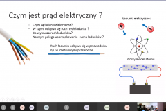 slajd prezentacji z napisem Czym jest prąd elektryczny?