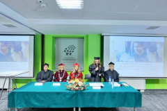 od lewej dr Małgorzata Krawczyk-Blicharska, prof. Beata Wojciechowska, prof. Barbara Gawdzik, prof. Anna Wileczek,, dr Agnieszka Rosińska- Mamej