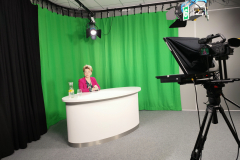 Prof. Kasińska- Metryka podczas nagrania wykładu