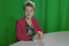 Prof. Kasińska- Metryka podczas wykładu dla UP