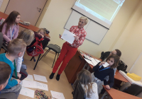 Prof. Forma prezentująca rysunek uczestnika projektu