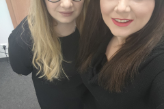 mgr Dominika Czarnota-Zdybicka i mgr Anna Kwaśniewska