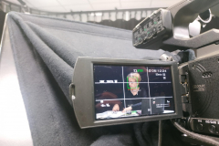 prof. Ilona Żeber-Dzikowska podczas nagrania wykładu