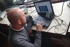 Mgr Karol Szary podczas warsztatów