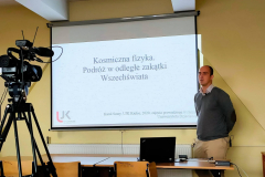 Mgr Karol Szary prowadzący wykład