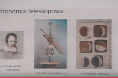 Slajd przedstawiający Astronomię teleskopową