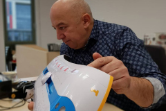 Piotr Sołkiewicz podczas zajęć zdalnych