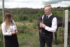 Dominika Czarnota-Zdybicka i Piotr Raczyński podczas zagrania w ZOO