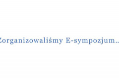 Slajd z napisem  E-sympozjum