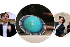 prof. dr hab. Francesco Giacosa podczas wykładu