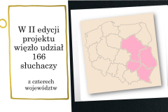 Slajd z mapą z podziałem na województwa