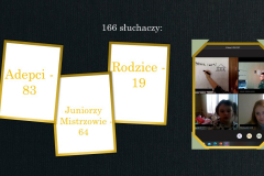 Slajd z liczbą słuchaczy