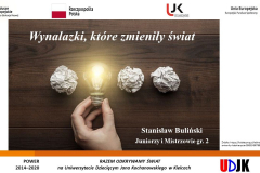 Slajd tytułowy prezentacji Stanisława Bulińskiego