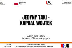 Slajd tytułowy prezentacji Filipa Fąfary