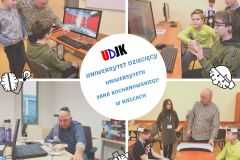 Turkusowy Kot Cytat Fotograficzny Kolaż