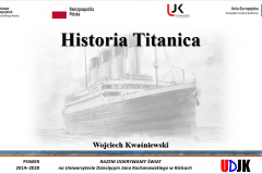 Strona tyułowa referatu autora Wojciech Kwaśniewski – Prawdziwa historia Titanica
