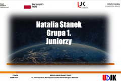 Strona tyułowa referatu autora Natalia Stanek – „Obcy” i ich technologie
